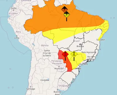 Inmet emite alerta vermelho para onda de calor em 4 Estados do país Inmet emite alerta vermelho para onda de calor em 4 Estados do país