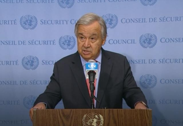 Imagem da noticia "Já é tempo" de parar com ciclo de retaliação no Oriente Médio, diz secretário-geral da ONU