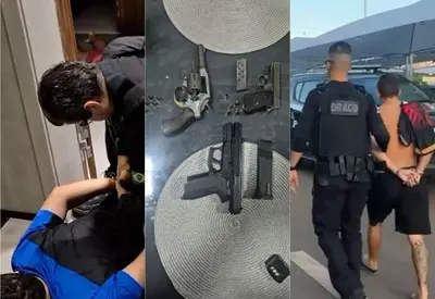 Megaoperação no DF mobiliza 200 policiais contra grupo suspeito de tráfico de drogas e treinamento com fuzil Megaoperação no DF mobiliza 200 policiais contra grupo suspeito de tráfico de drogas e treinamento com fuzil