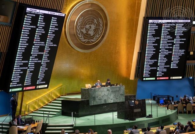 Imagem da noticia Assembleia aprova resolução que reabre caminho para a entrada da Palestina na ONU