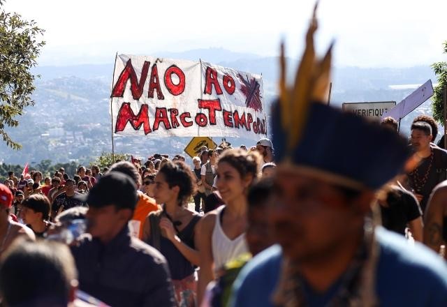 Imagem da noticia Indígenas protestam em SP contra projeto que altera demarcações de terras