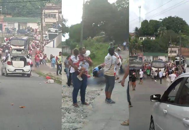 Atropelamento em procissão em Jaboatão dos Guararapes (PE). Foto: Reprodução