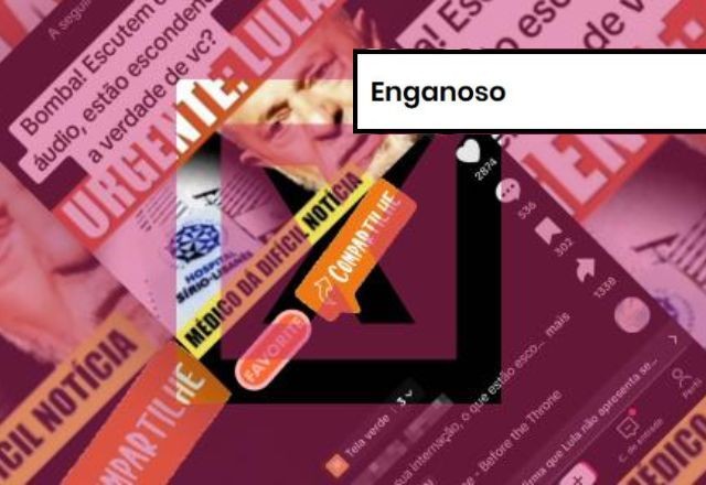 Imagem da noticia ENGANOSO: Áudio sobre quadro de Lula ser ‘gravíssimo’ é de perfil que posta conteúdos inventados