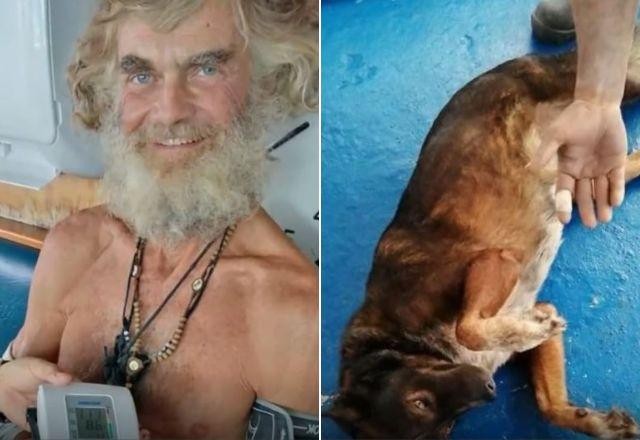 Imagem da noticia Velejador e cadela são encontrados após 3 meses à deriva no Pacífico