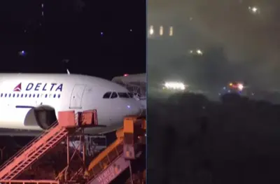 FAB irá investigar explosão em turbina de avião após decolagem em SP FAB irá investigar explosão em turbina de avião após decolagem em SP