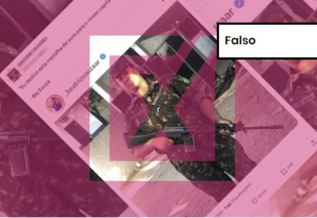 Imagem da noticia FALSO: Bia Souza dedicou medalha à avó e não a ex-presidente como afirma post