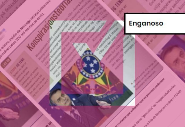Imagem da noticia ENGANOSO: Bolsonaro não é classificado como genocida em livro didático da Noruega, diferentemente do que afirma post