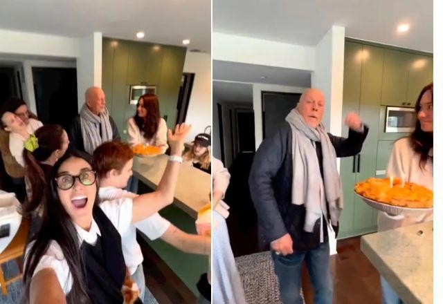 Imagem da noticia Bruce Willis: Demi Moore posta vídeo de aniversário do ex; assista