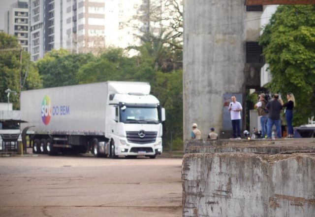 Imagem da noticia "Juntos pelo Rio Grande do Sul": SBT Rio Grande mostra a chegada dos donativos em Porto Alegre