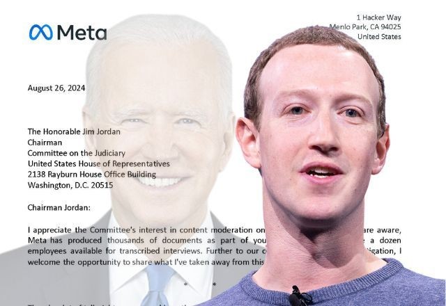 Imagem da noticia Mark Zuckerberg acusa governo Biden de censura de conteúdos nas redes da Meta
