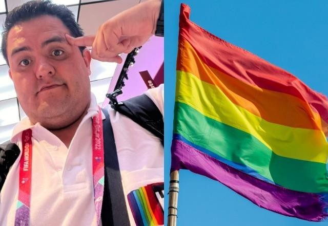 Imagem da noticia Polícia do Catar confunde logo de TV com bandeira LGBT e aborda jornalista