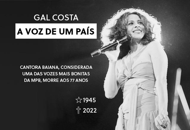 Imagem da noticia Cantora Gal Costa morre aos 77 anos