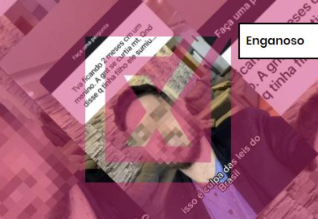 Imagem da noticia ENGANOSO: Com dados errados sobre relação de pai, padrasto e parceiro, vídeo engana sobre quem deve pagar pensão