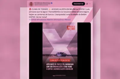 Barqueata em Belém foi protesto pacífico por causas climáticas Barqueata em Belém foi protesto pacífico por causas climáticas