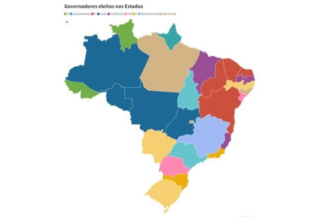 Imagem da noticia Mapa do voto: confira os resultados das eleições para governador