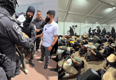 Vídeo de ativistas ajoelhados e de mãos amarradas gera reação internacional contra Israel Vídeo de ativistas ajoelhados e de mãos amarradas gera reação internacional contra Israel