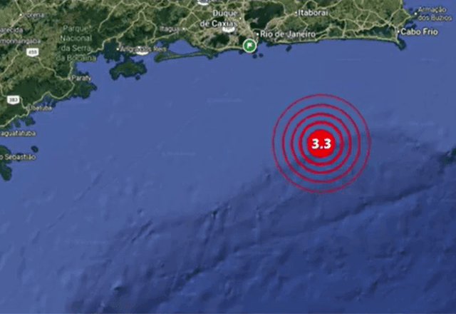 Imagem da noticia Tremor de terra de magnitude 3,3 é registrado na costa do RJ