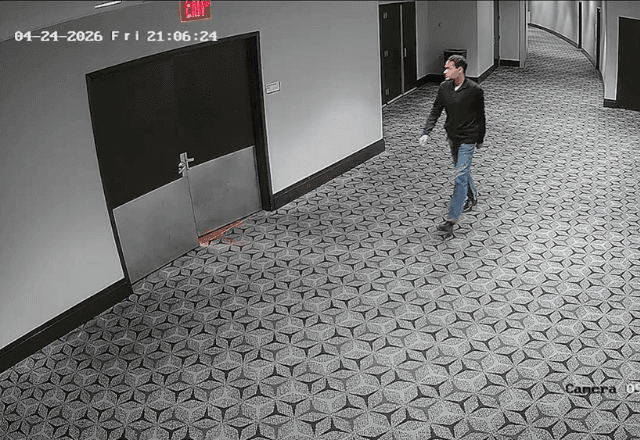 Imagem da noticia Promotores dos EUA divulgam vídeo com momentos antes de tiroteio em jantar de Trump