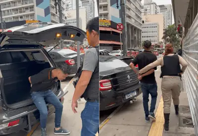 Polícia prende motorista suspeito de extorquir passageiros no aeroporto de Guarulhos (SP) Polícia prende motorista suspeito de extorquir passageiros no aeroporto de Guarulhos (SP)