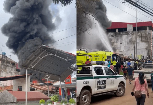 Imagem da noticia Incêndio de grandes proporções atinge casa em área sensível na fronteira entre Bolívia e Brasil