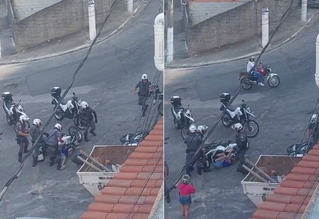 Imagem da noticia VÍDEO: motociclista rendido e mulher são agredidos por PMs em São Paulo