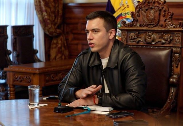 Imagem da noticia Equador declara "alerta máximo" após identificar suposto plano para matar presidente Noboa