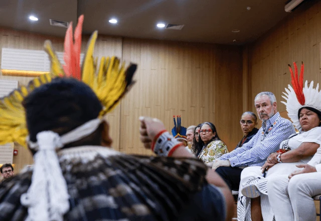 Imagem da noticia Após protesto, indígenas Munduruku são recebidos por presidente da COP