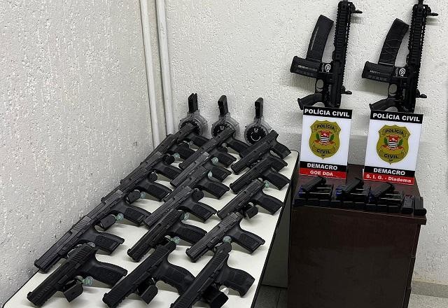 Imagem da noticia Polícia encontra arsenal de armas que abasteceria criminosos em SP