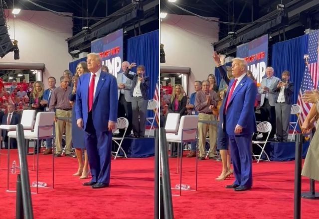 Imagem da noticia Trump dança por 40 minutos em comício nos EUA e Kamala Harris provoca: "Espero que esteja bem"
