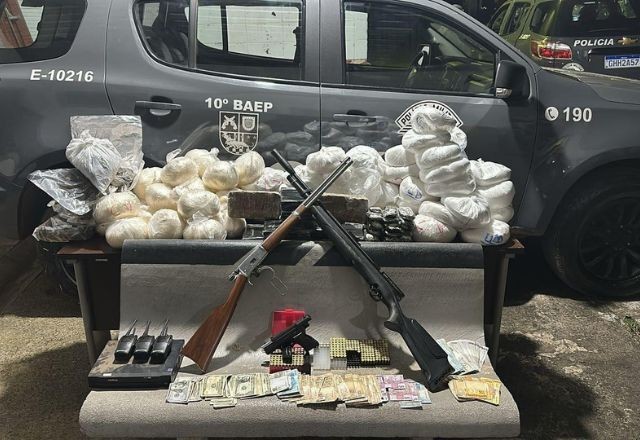 Imagem da noticia Polícia encontra sítio com 100 quilo de drogas e armas no interior de São Paulo