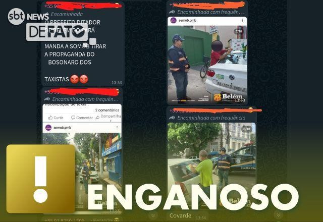Imagem da noticia ENGANOSO: Remoção de adesivos de candidatos a presidente não foi ato ditatorial no PA