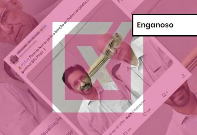 Imagem da noticia ENGANOSO: É enganoso post que usa foto de Ricardo Nunes e padre Lancellotti para alegar apoio à reeleição do prefeito