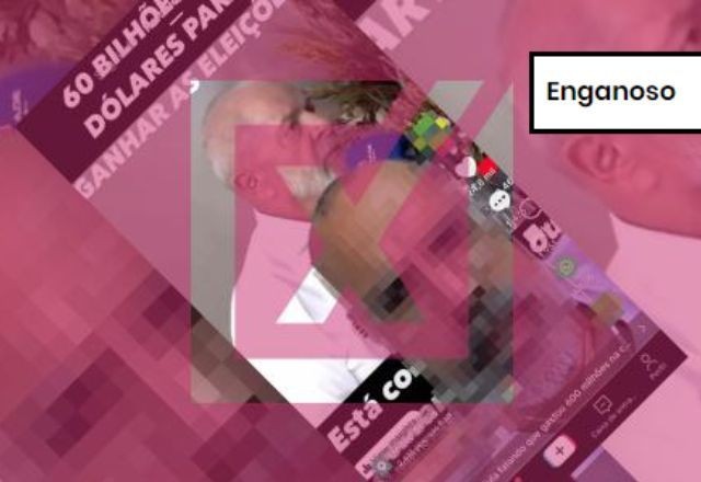 Imagem da noticia ENGANOSO: É enganoso vídeo que sugere que Lula admitiu gastar R$ 300 bilhões para se eleger