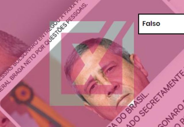 Imagem da noticia FALSO: É falso que Braga Netto foi secretamente empossado presidente da República pelo TSE