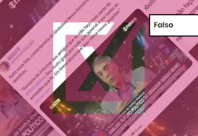 Imagem da noticia FALSO: É falso que Demétrio Magnoli tenha sido demitido da GloboNews após criticar possível cassação de Moro