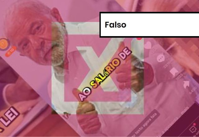 Imagem da noticia FALSO: É falso que Lula tenha confirmado lista com 800 mil idosos que perderiam benefício do INSS