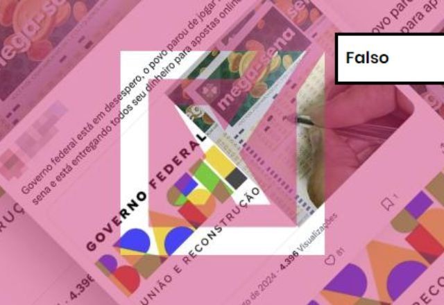 Imagem da noticia FALSO: É falso que número de apostas na Mega-Sena tenha caído após crescimento das bets