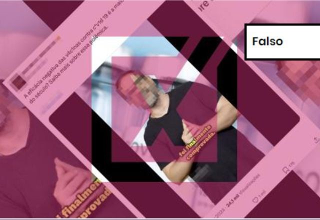 Imagem da noticia FALSO: É falso que pessoas vacinadas tenham o dobro de chances de pegar covid