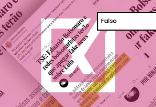 Imagem da noticia FALSO: É falso que proposta do governo proíba Uber e iFood no Brasil