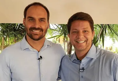 Eduardo Bolsonaro e Mário Frias estão no Oriente Médio em meio a crise de Flávio e Vorcaro Eduardo Bolsonaro e Mário Frias estão no Oriente Médio em meio a crise de Flávio e Vorcaro