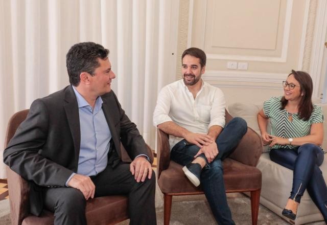 Imagem da noticia Eduardo Leite recebe Sergio Moro e falam sobre "Brasil justo para todos"