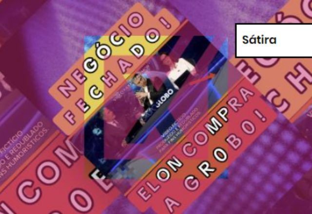 Imagem da noticia SÁTIRA: Elon Musk não comprou o Grupo Globo