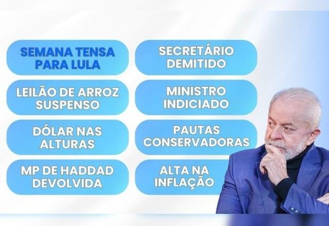 Imagem da noticia Leilão de arroz, alta do dólar, ministro indiciado, MP devolvida: entenda semana tensa do governo Lula
