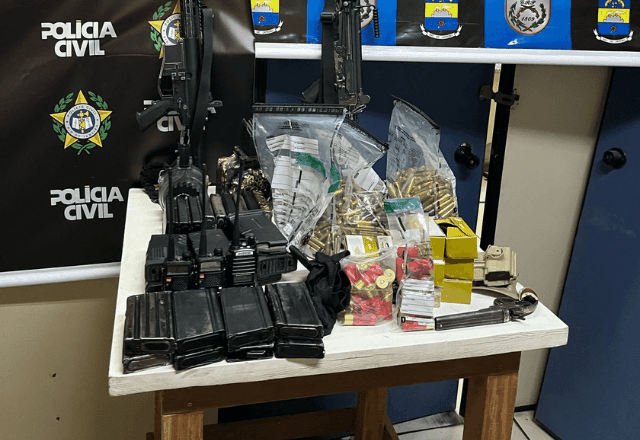 Imagem da noticia Arsenal da milícia na zona Oeste do Rio é apreendido em operação policial