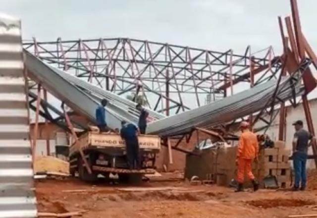 Imagem da noticia Estrutura desaba e deixa trabalhador gravemente ferido no Tocantins