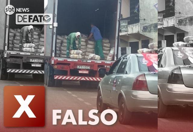Imagem da noticia FALSO: Cestas básicas apreendidas no Pará não são de candidatos do MDB