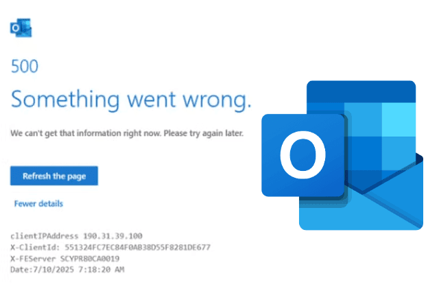 Imagem da noticia Outlook fora do ar? Usuários relatam instabilidade após falha no Microsoft 365