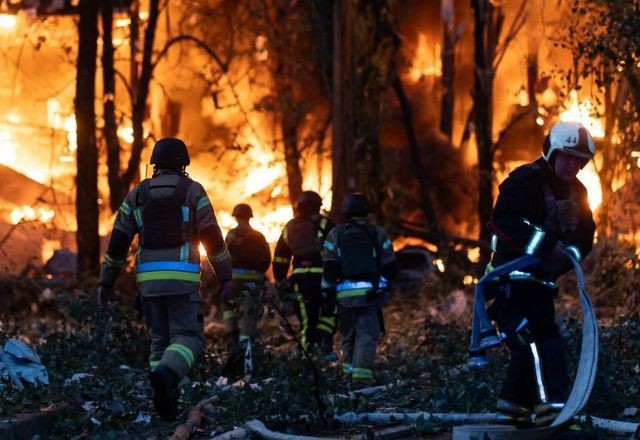 Imagem da noticia Em novo ataque, Rússia lança mais de 500 drones contra a Ucrânia