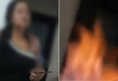 Crise de ciúmes: mulher é presa após esfaquear e atear fogo em companheiro em Goiânia Crise de ciúmes: mulher é presa após esfaquear e atear fogo em companheiro em Goiânia