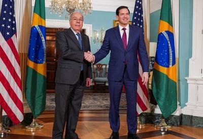 Rubio posta foto com Mauro Vieira e cita "reciprocidade" nas relações EUA-Brasil Rubio posta foto com Mauro Vieira e cita "reciprocidade" nas relações EUA-Brasil